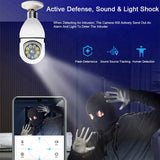 WiFi Network Bulb 1080P Camera Two Way Intercom High Resolution Night View Security Camcorder TF Card Supported E27