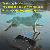 Wireless Dog Fence 2 in 1  Electric Pet Containment 4 Working Modes Waterproof Recharge Vibration Collar Shock Training Device