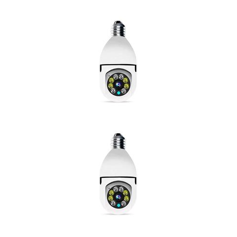 WiFi Network Bulb 1080P Camera Two Way Intercom High Resolution Night View Security Camcorder TF Card Supported E27