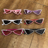 ZAOLIHU Baby Cat Eye Sunglasses Kids  Diamond Crystal Sun Glasses UV400 Summer Shades Black Red Small Eyewear Luxury Gafas de