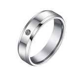 Customized Rings Your Name Lady Women Zircon Stone Titanium Ring