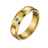 Customized Rings Your Name Lady Women Zircon Stone Titanium Ring