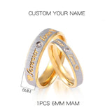 Customized Rings Men Women His & Her
