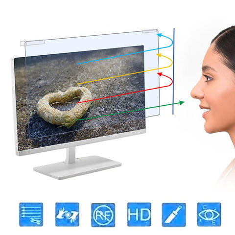 Trending Computer Screen Protector 17-24 inch Blue Light Blocking Anti-Glare Anti-UV Eye Protection For Laptop Desktop PC