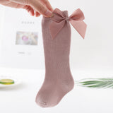 Baby Girls Socks New Toddlers Big Bow Knee High 0-3 Years Newborn Socks